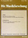 Die Musikforschung